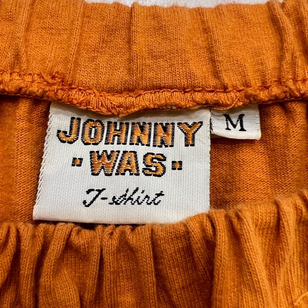Johnny Was Vintage Orange T-Shirt Maxi Skirt – 100% Cotton – Made in USA - Picture 3 of 8